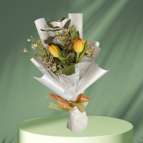 mini ramo de tulipanes