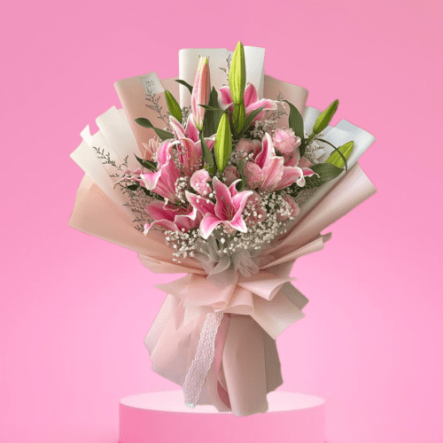 ramo lirios san valentin