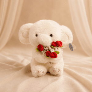 Elefante Amor con ramo