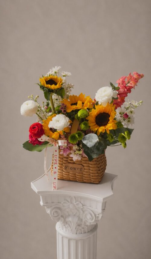 CANASTA ESTILO KOREANO GIRASOL